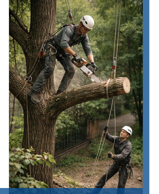Спил деревьев альпинистами в Бирске от 8315 р. | ВЫСОТНИК-Брк