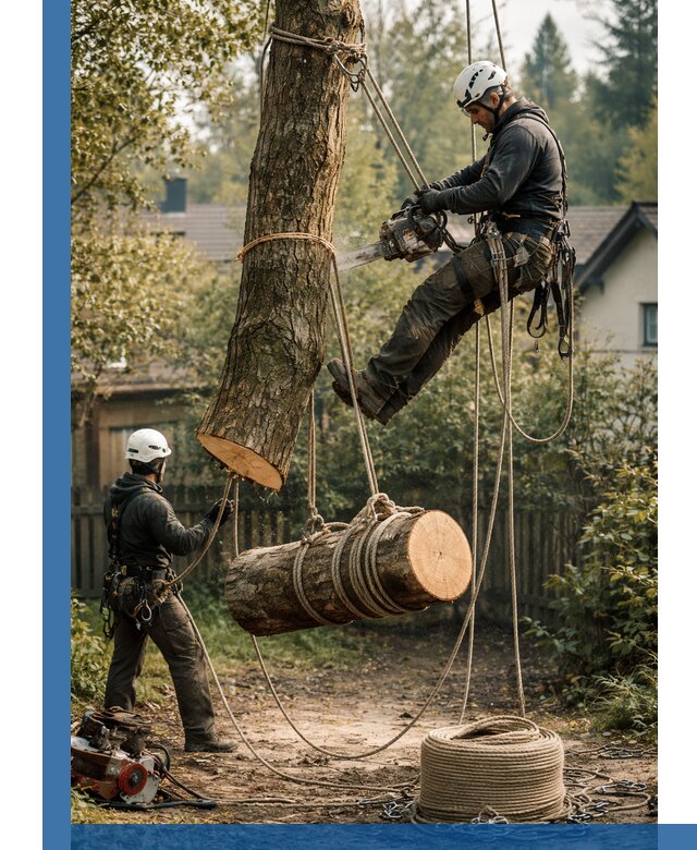 Валка деревьев частями в Бирске, безопасно и аккуратно
