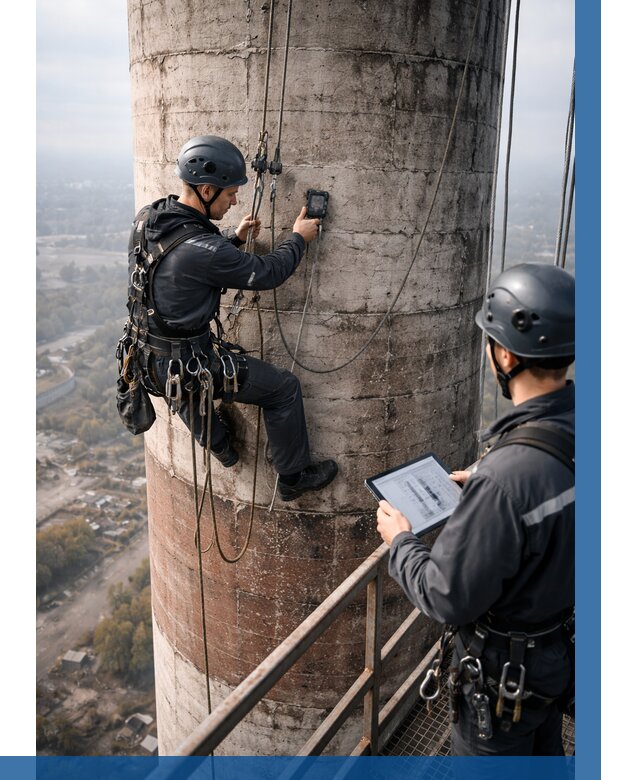 Обследование дымовой трубы в Бирске от 8315 р. | ВЫСОТНИК-Брк